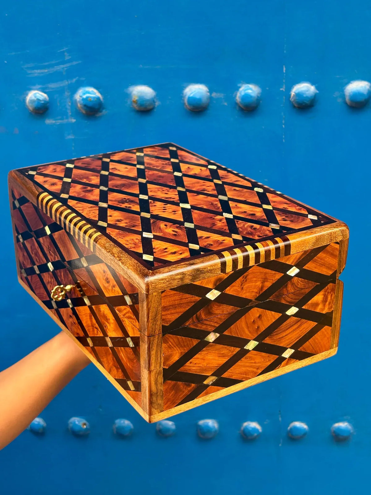 Heritage Diamond Marquetry Thuya Jewelry Box