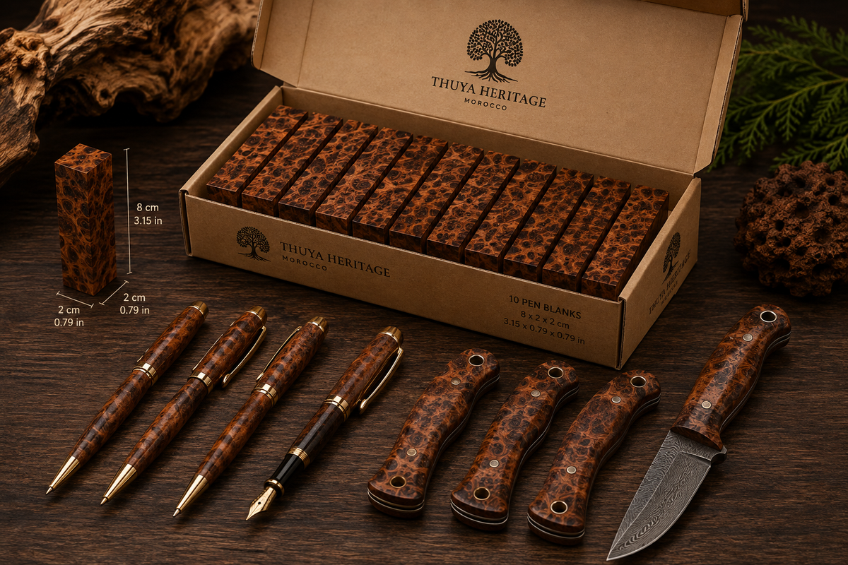 Moroccan Thuya Burl Pen Blanks