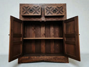 Hand-Carved Moroccan Solid Wood Armoire – Artisan Storage Cabinet, Made to Order