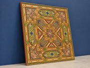 Hand-Painted Moroccan Wood Panel – Custom Berber Wall & Ceiling Art