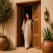 Hand-Carved Moroccan Thuya Wood Double Door – Custom Made