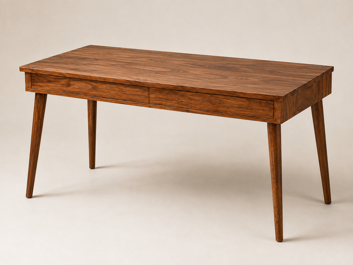 Handcrafted Moroccan Thuya Wood Writing Desk – Custom Made