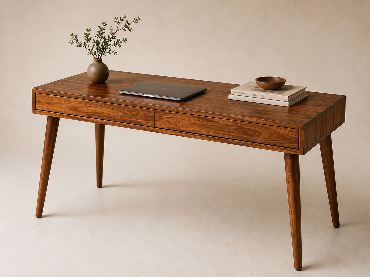 Handcrafted Moroccan Thuya Wood Writing Desk – Custom Made