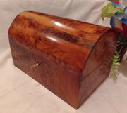 Handcrafted Moroccan Thuya Burl Arch Jewelry Box