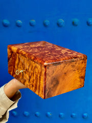 One-of-One Solid Thuya Burl Jewelry & Valet Box