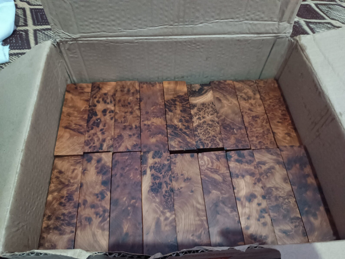 Customer Thuya burl selection photo
