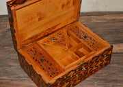 Luxury Moroccan Thuya Wood Jewelry Box with Mother-of-Pearl Inlay – Handcrafted Large Keepsake Chest