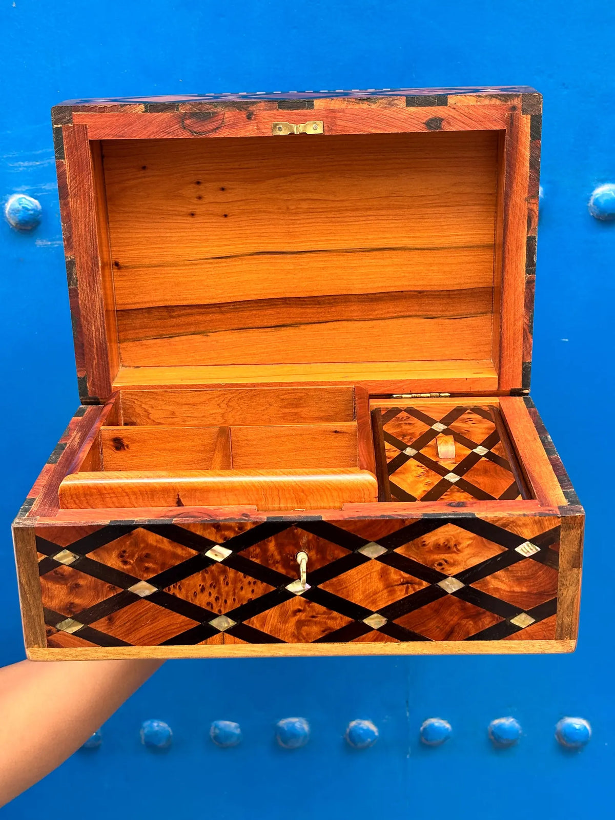 Heritage Diamond Marquetry Thuya Jewelry Box