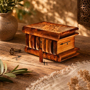 Handcrafted Wooden Puzzle Box – The Perfect Secret Stash Moroccan Thuya Wooden Jewelry or money Box thuya wood Secret opening magic box