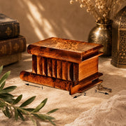 Handcrafted Wooden Puzzle Box – The Perfect Secret Stash Moroccan Thuya Wooden Jewelry or money Box thuya wood Secret opening magic box