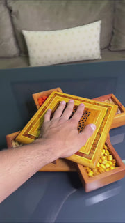Moroccan Thuya Wood Jewelry Box – Handcrafted Carved Multi-Compartment Keepsake Box