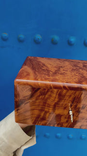 One-of-One Solid Thuya Burl Jewelry & Valet Box