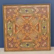 Hand-Painted Moroccan Wood Panel – Custom Berber Wall & Ceiling Art