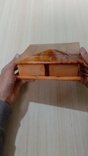 Moroccan Thuya Wood Jewelry Box – Handcrafted Carved Multi-Compartment